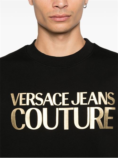 Felpa uomo con stampa logo Versace jeans Couture | 79GAIT05CF01TG89